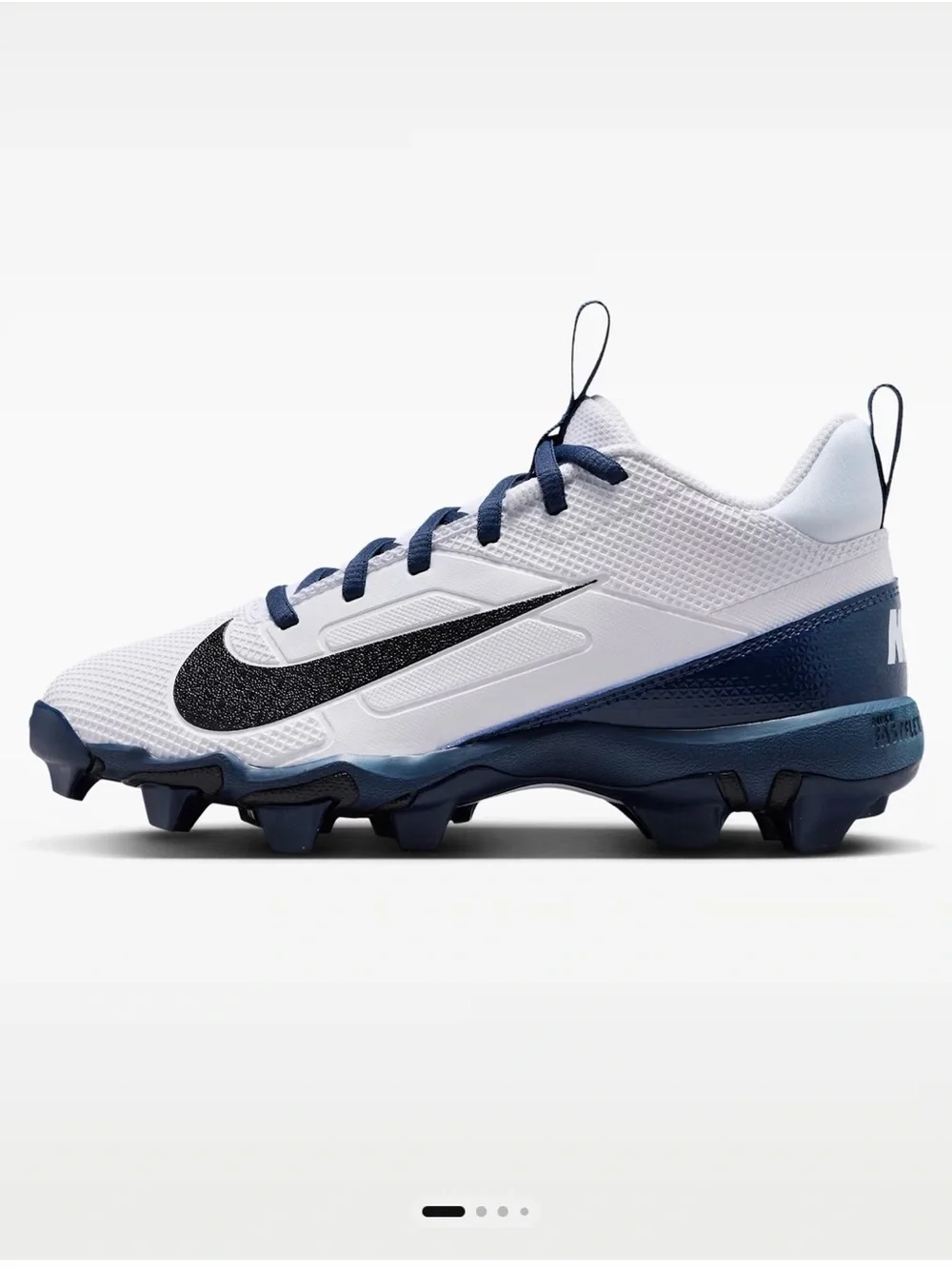 Nike Kids White, Navy & Black Football Cleats